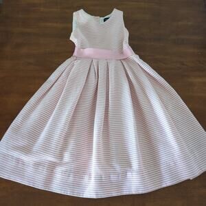 Raulph Lauren-Europe girls sleeveless pink dress Size 6X EUC
